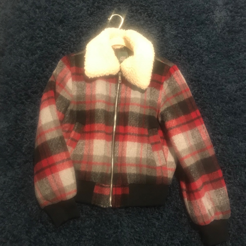 Wool Plaid Coat